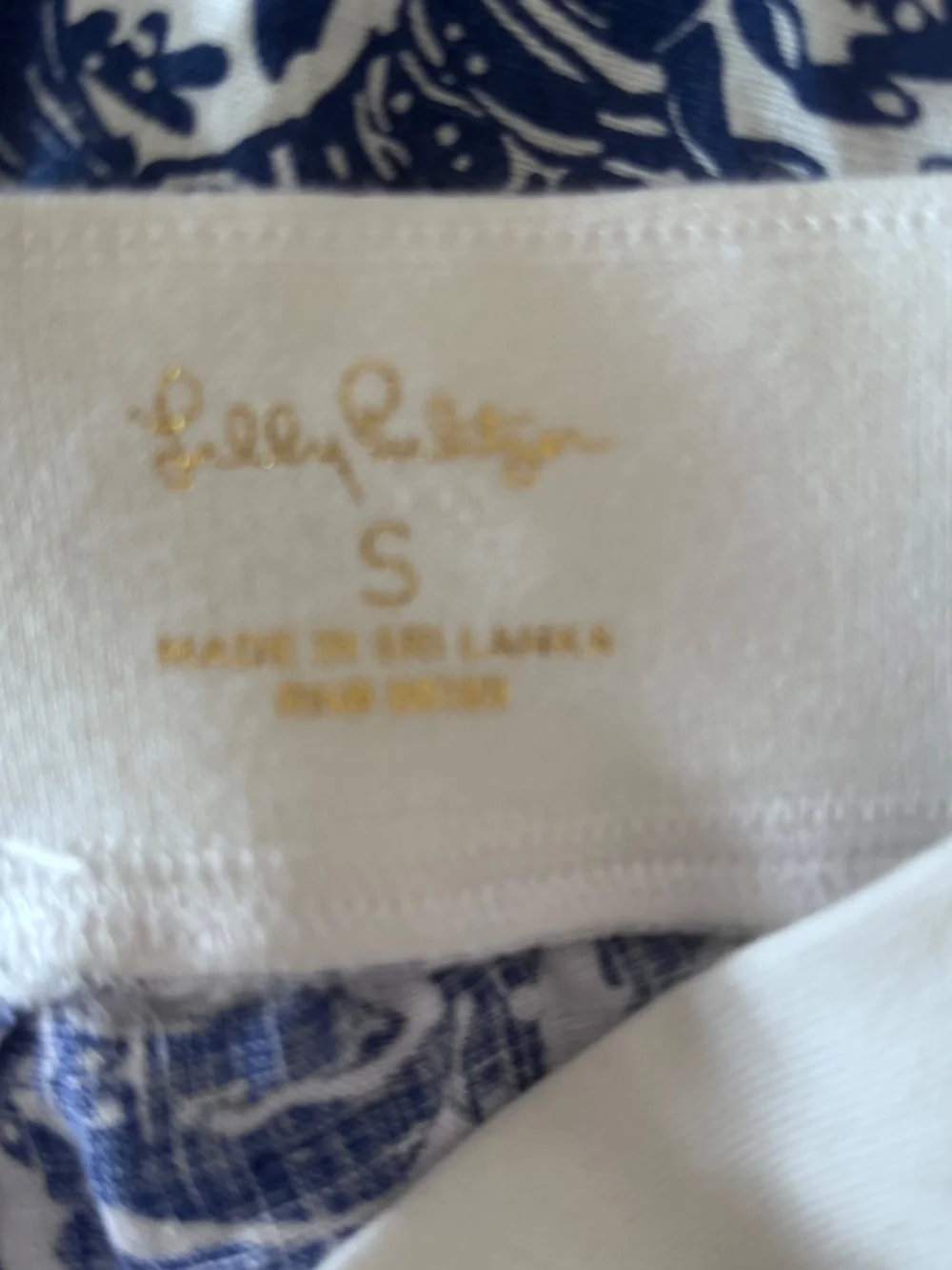 Lilly Pulitzer Beach Linen Palazzo Pants in Blue and White Pattern Size Small - Picture 8 of 9